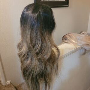 Stylish Ombre Black and Brown Women's Wig